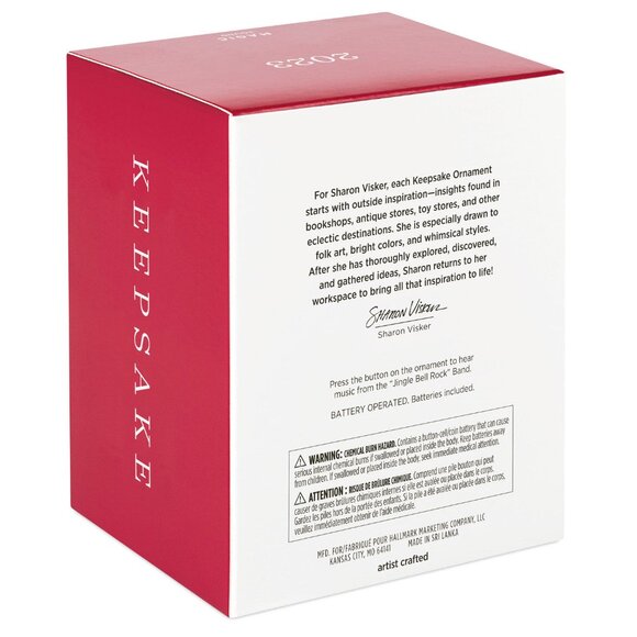 New! Musical Jingle Bell Rock Hallmark Keepsake Christmas Ornament 2023 - Picture 2 of 5